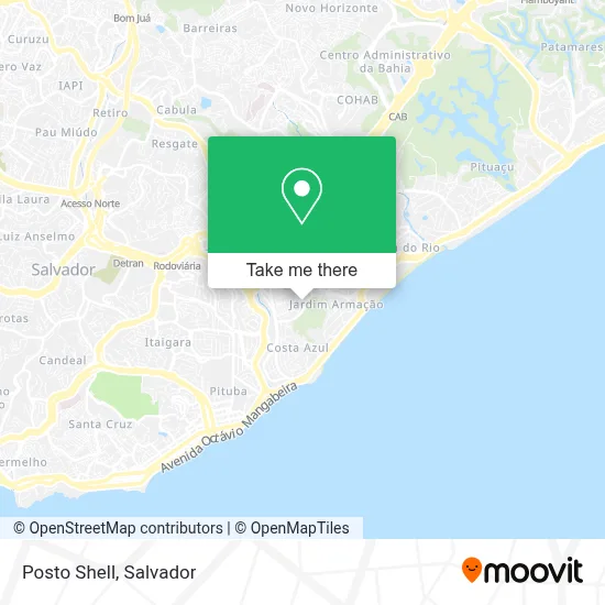 Posto Shell map