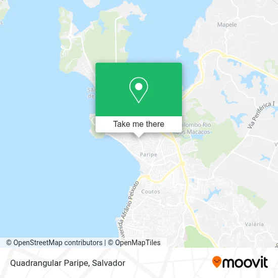 Quadrangular Paripe map