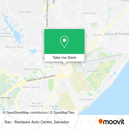 Rac - Restaure Auto Center map