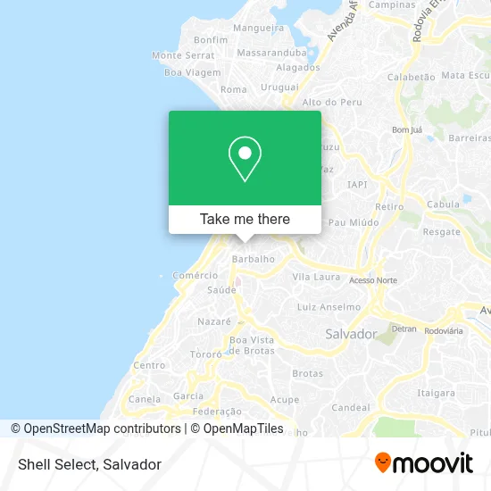 Shell Select map
