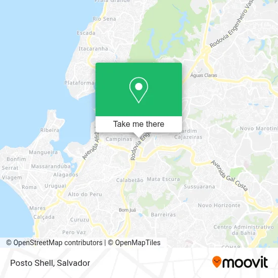 Posto Shell map