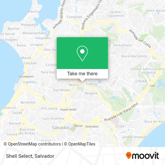 Shell Select map