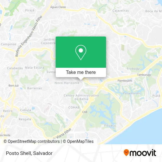 Posto Shell map