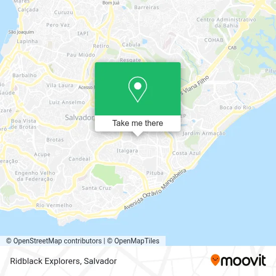 Ridblack Explorers map