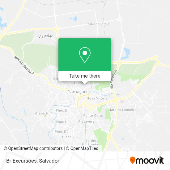 Br Excursões map