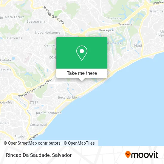 Rincao Da Saudade map