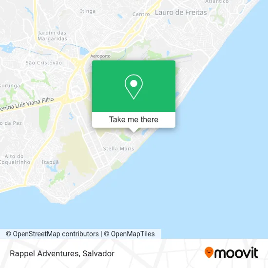 Rappel Adventures map