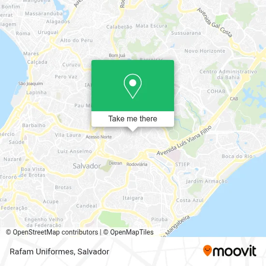 Rafam Uniformes map