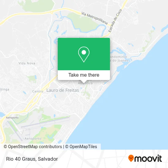 Rio 40 Graus map