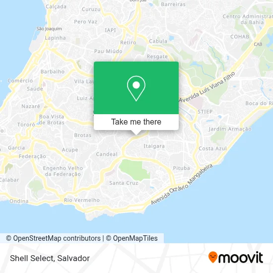Shell Select map