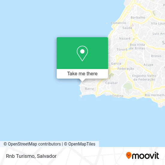 Rnb Turismo map