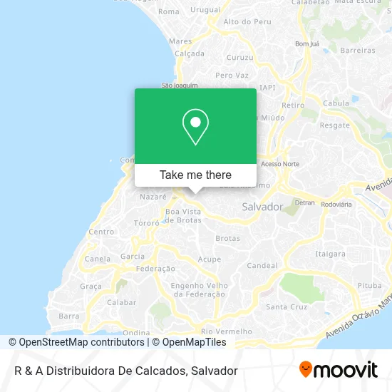 R & A Distribuidora De Calcados map