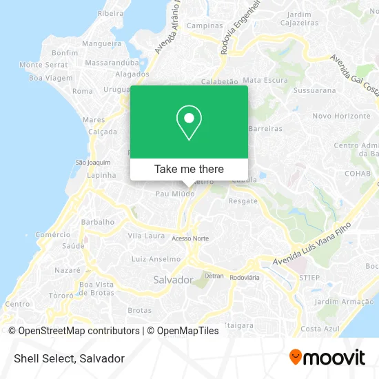 Shell Select map