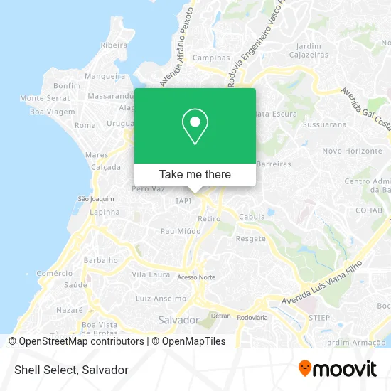Shell Select map