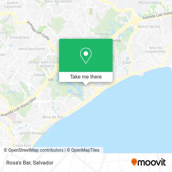 Rosa's Bar map