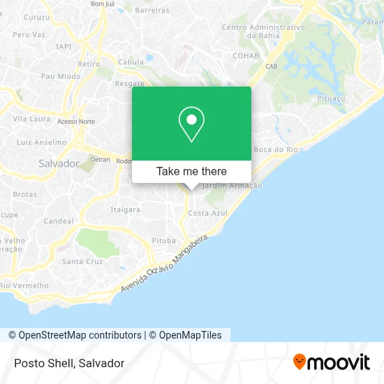 Posto Shell map