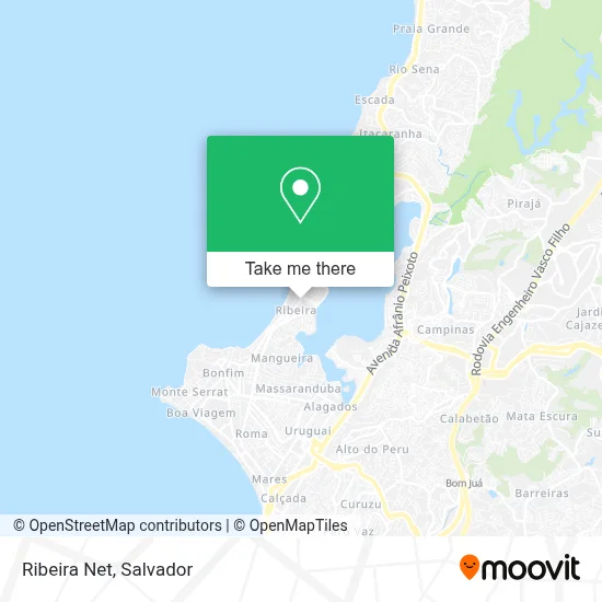Ribeira Net map