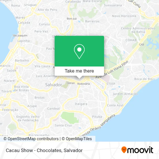 Cacau Show - Chocolates map