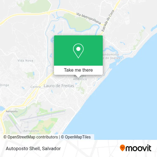 Autoposto Shell map