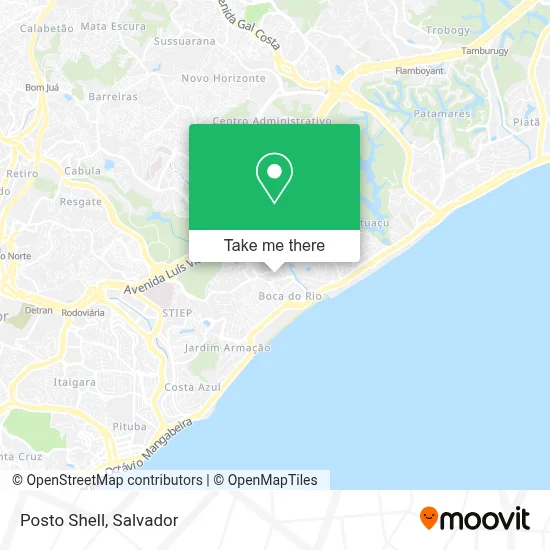 Posto Shell map