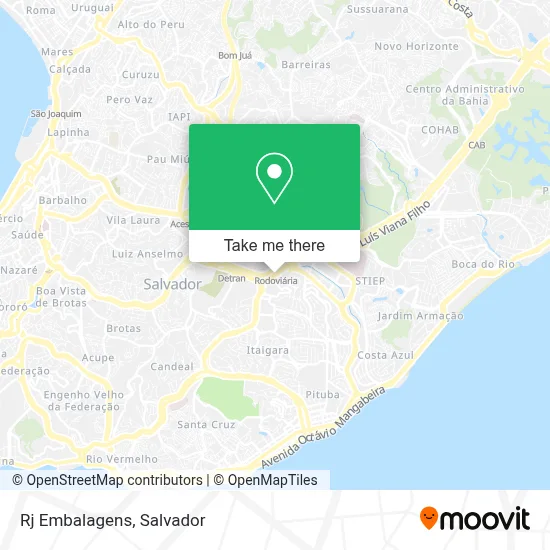 Rj Embalagens map