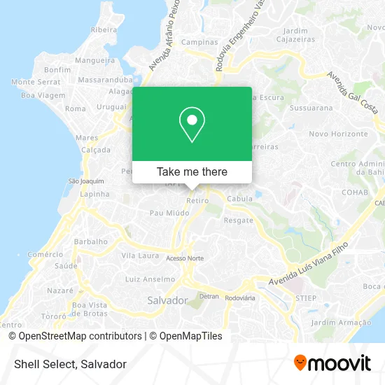Shell Select map