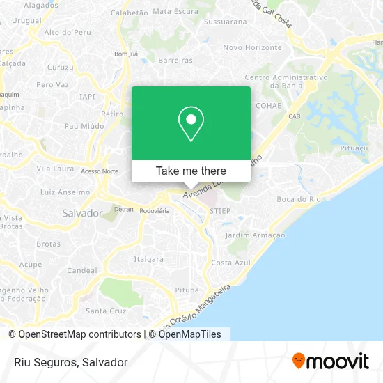 Riu Seguros map
