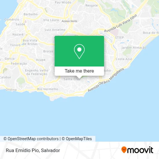 Rua Emídio Pio map