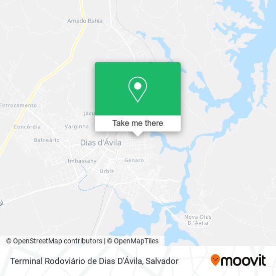 Terminal Rodoviário de Dias D'Ávila map