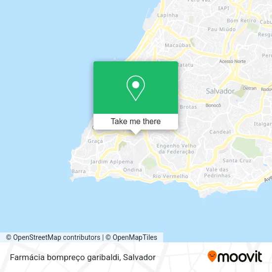 Farmácia bompreço garibaldi map