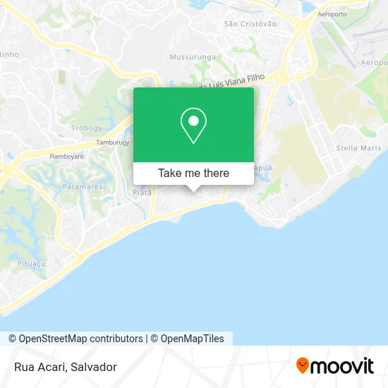 Rua Acari map