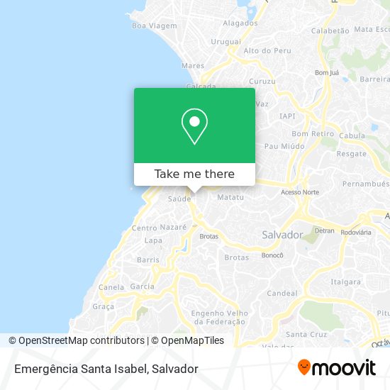 Emergência Santa Isabel map