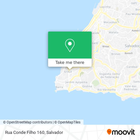 Mapa Rua Conde Filho 160