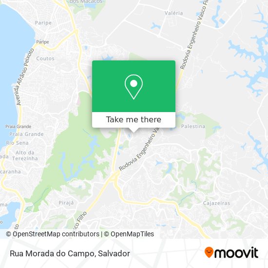 Mapa Rua Morada do Campo