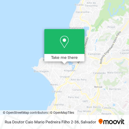 Mapa Rua Doutor Caio Mario Pedreira Filho 2-36