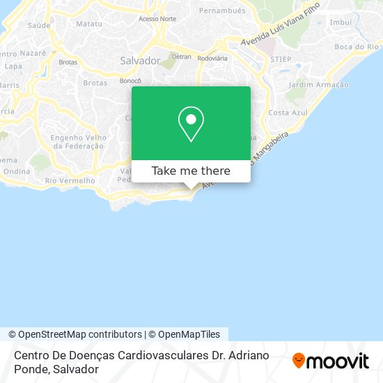 Centro De Doenças Cardiovasculares Dr. Adriano Ponde map