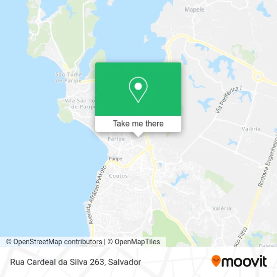 Rua Cardeal da Silva 263 map