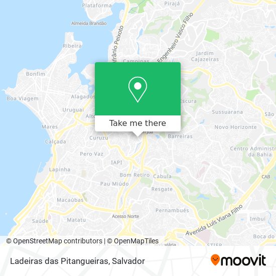 Ladeiras das Pitangueiras map