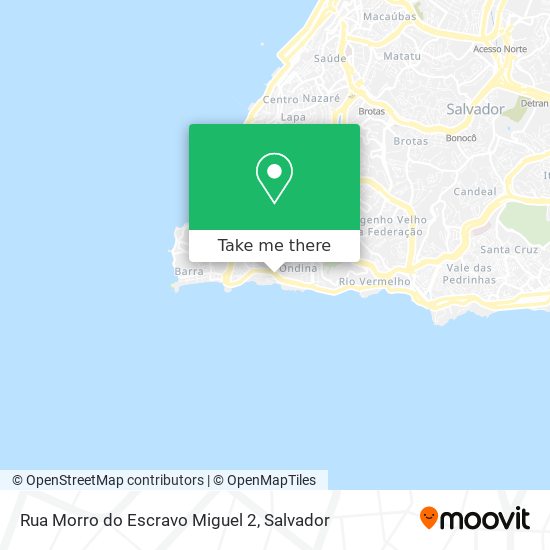 Rua Morro do Escravo Miguel 2 map