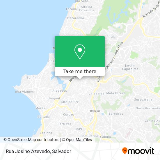 Mapa Rua Josino Azevedo