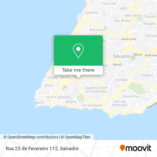 Mapa Rua 23 de Fevereiro 112