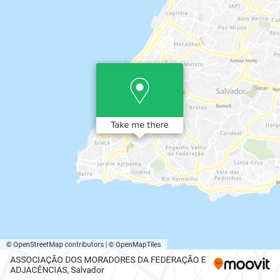 ASSOCIAÇÃO DOS MORADORES DA FEDERAÇÃO E ADJACÊNCIAS map