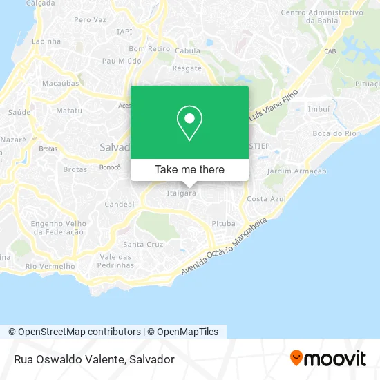Rua Oswaldo Valente map