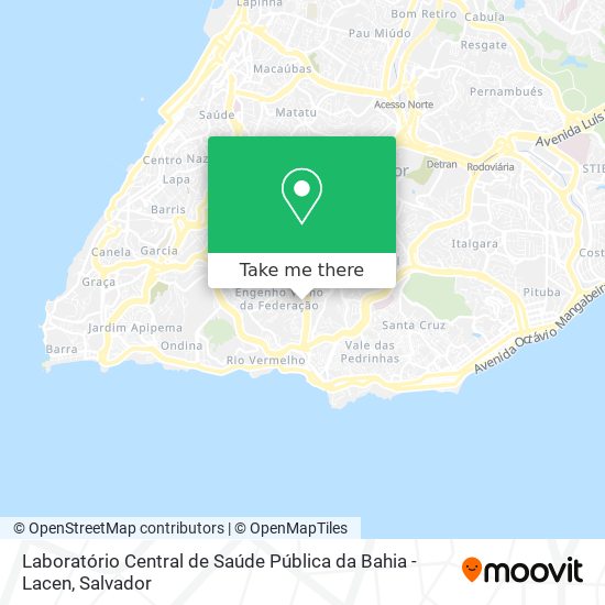 Laboratório Central de Saúde Pública da Bahia  -  Lacen map