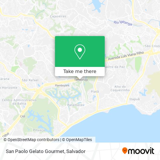 Mapa San Paolo Gelato Gourmet