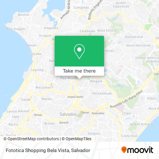 Fototica Shopping Bela Vista map