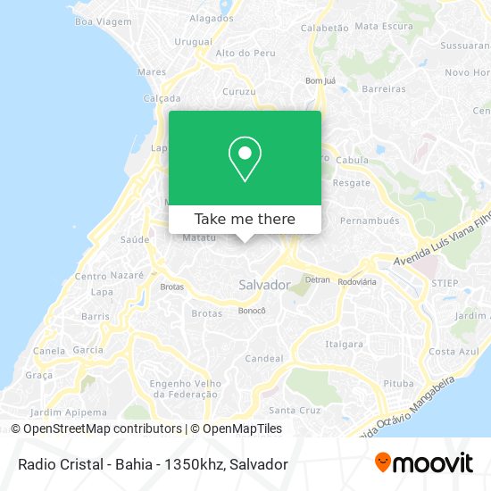 Radio Cristal - Bahia - 1350khz map