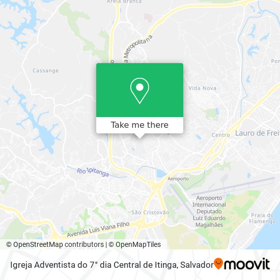 Igreja Adventista do 7° dia Central de Itinga map