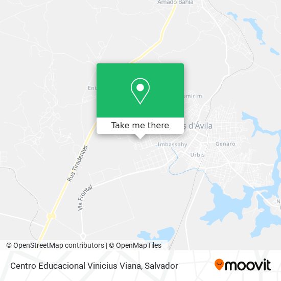 Mapa Centro Educacional Vinicius Viana