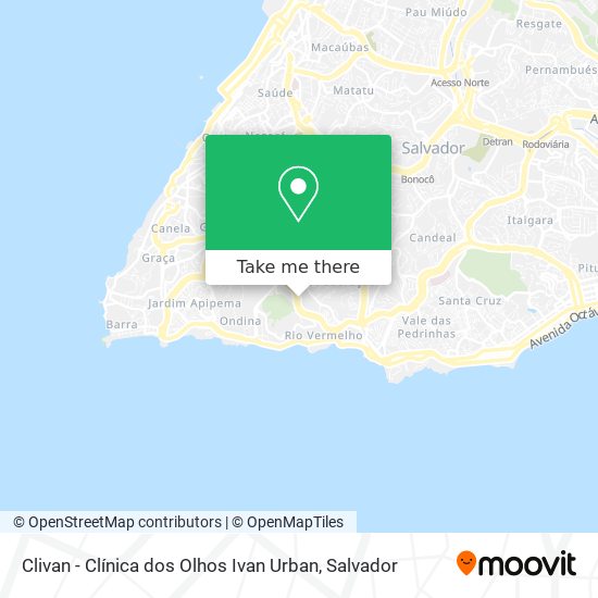 Clivan - Clínica dos Olhos Ivan Urban map